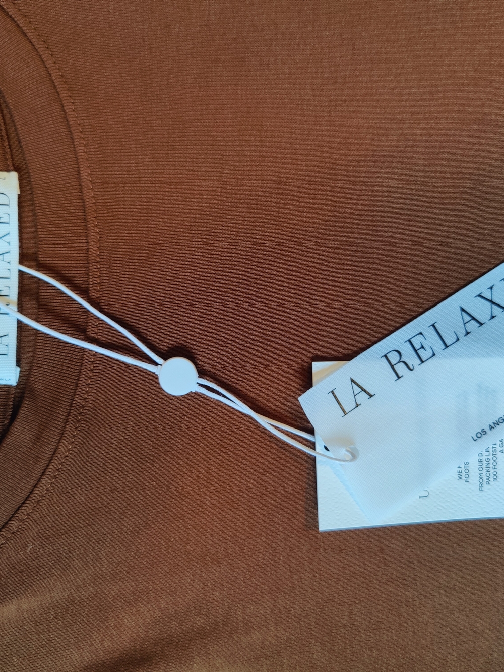 L.A. Relaxed Short Sleeve Top in Brown - Picture 3 of 5